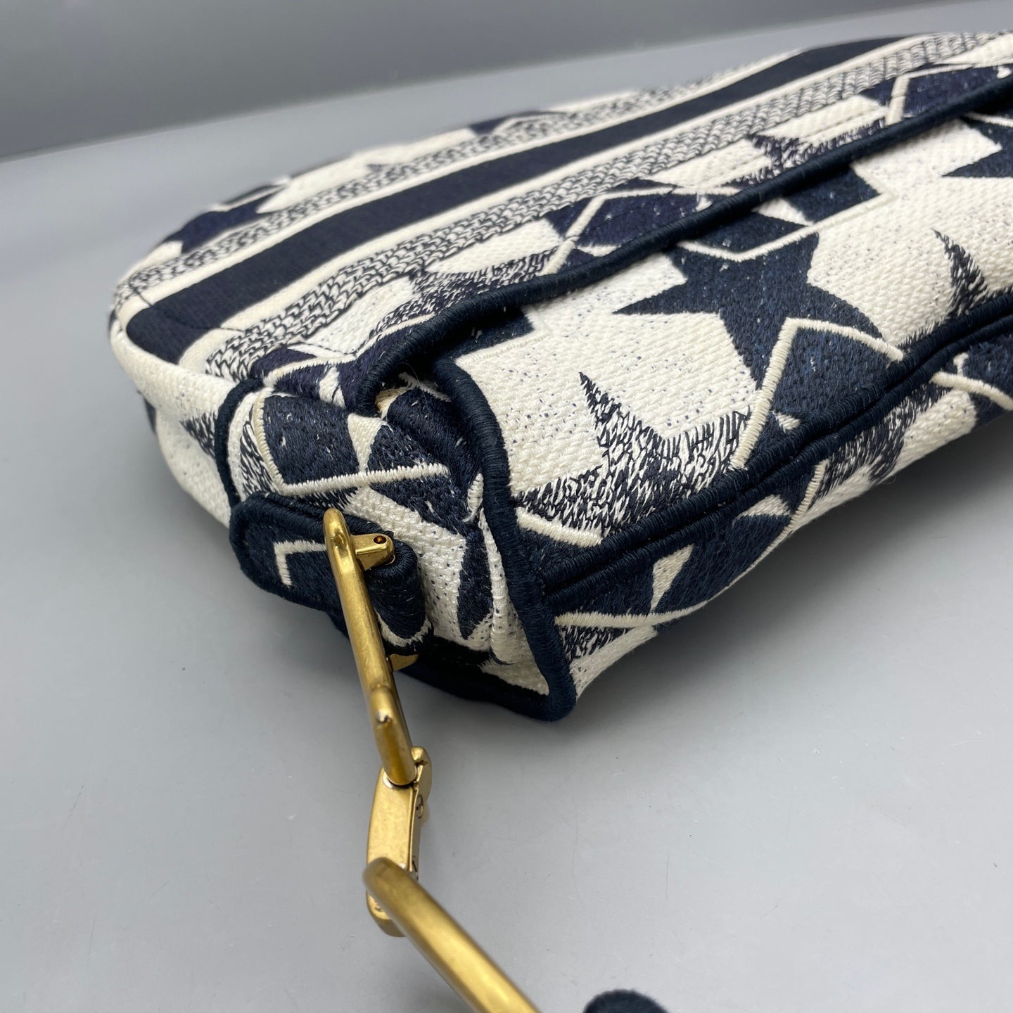Dior - Saddle - Cloth - Blue - (Medium)