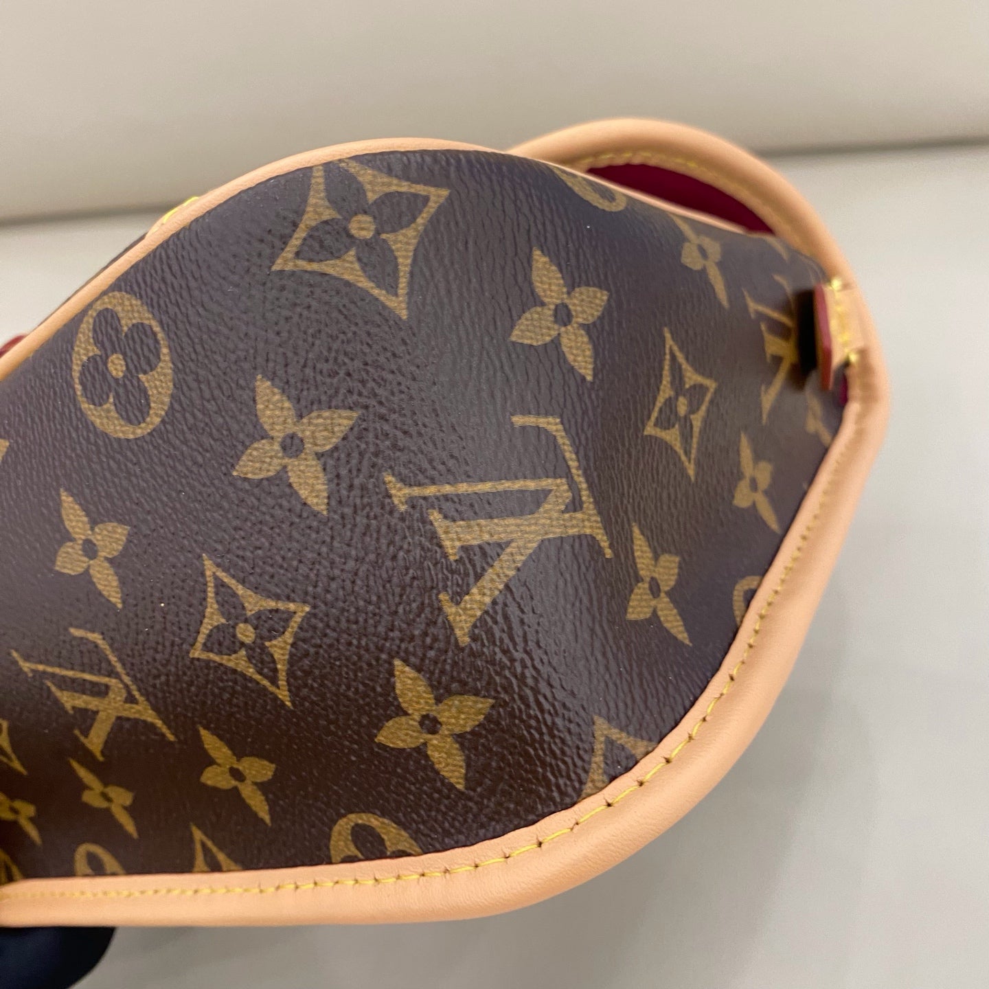 Louis Vuitton - Baguette Bag - Monogram coated canvas with natural cowhide leather trim - Brown - (small)