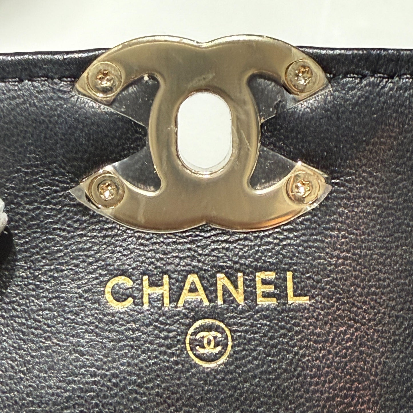 Chanel - Gemini Belt Bag - Lambskin leather and Tweed - Black and White - (Mini)
