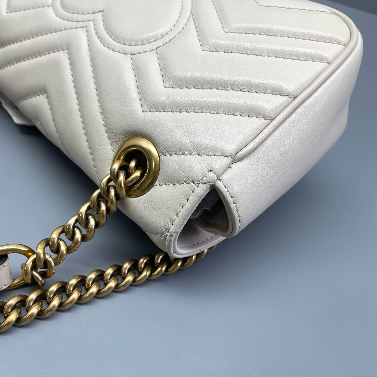 Gucci - Marmont Matelassé Mini Bag - Leather - White - (Mini)