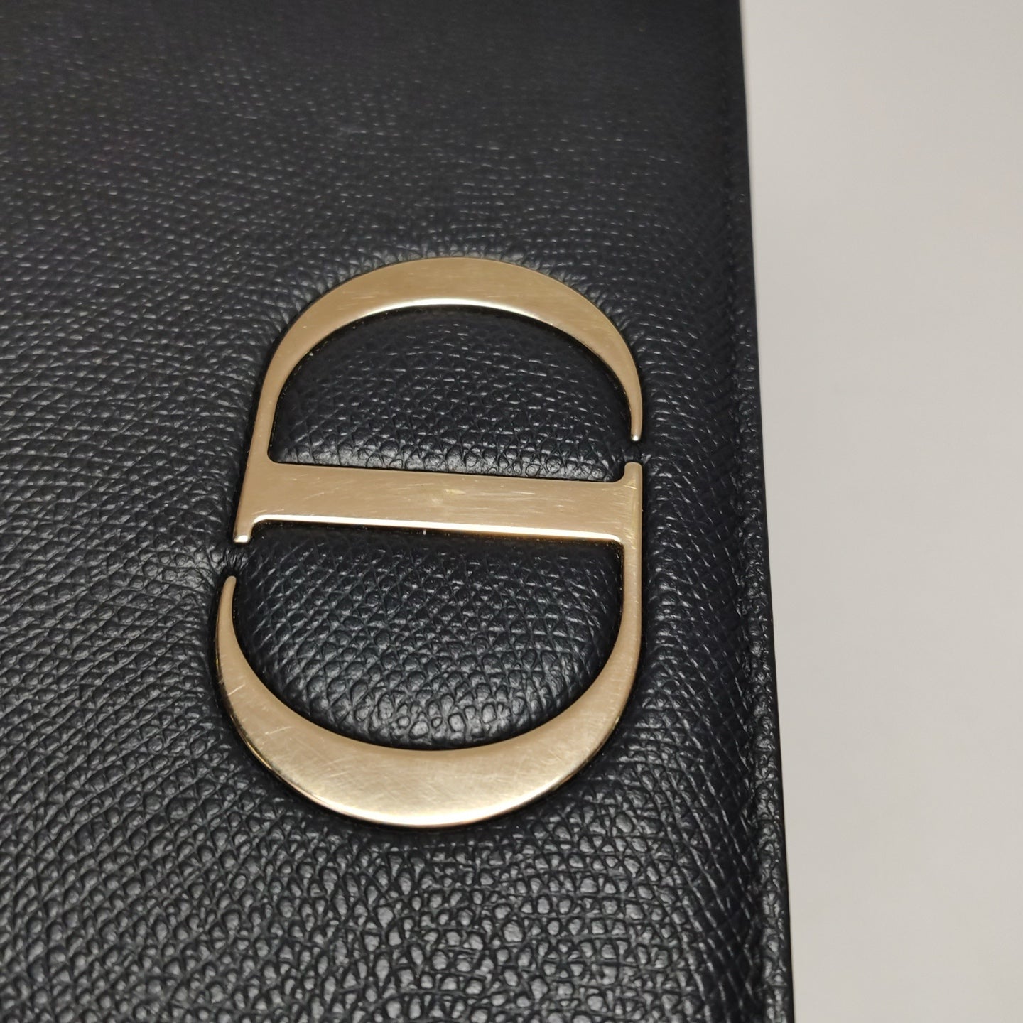 Dior - Dior Caro Wallet On Chain (WOC) - Grained leather - Black - (mini)