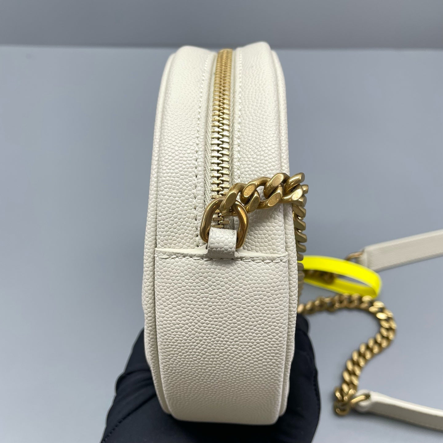 Saint Laurent - Circle Bag - Grained leather - White - (mini)