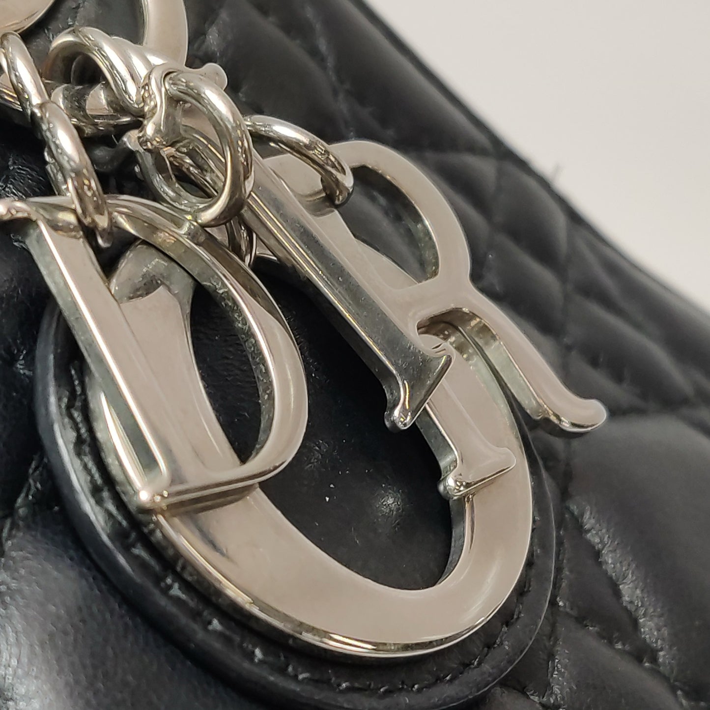 Dior - Lady Dior Mini - Lambskin leather - Black - (mini)