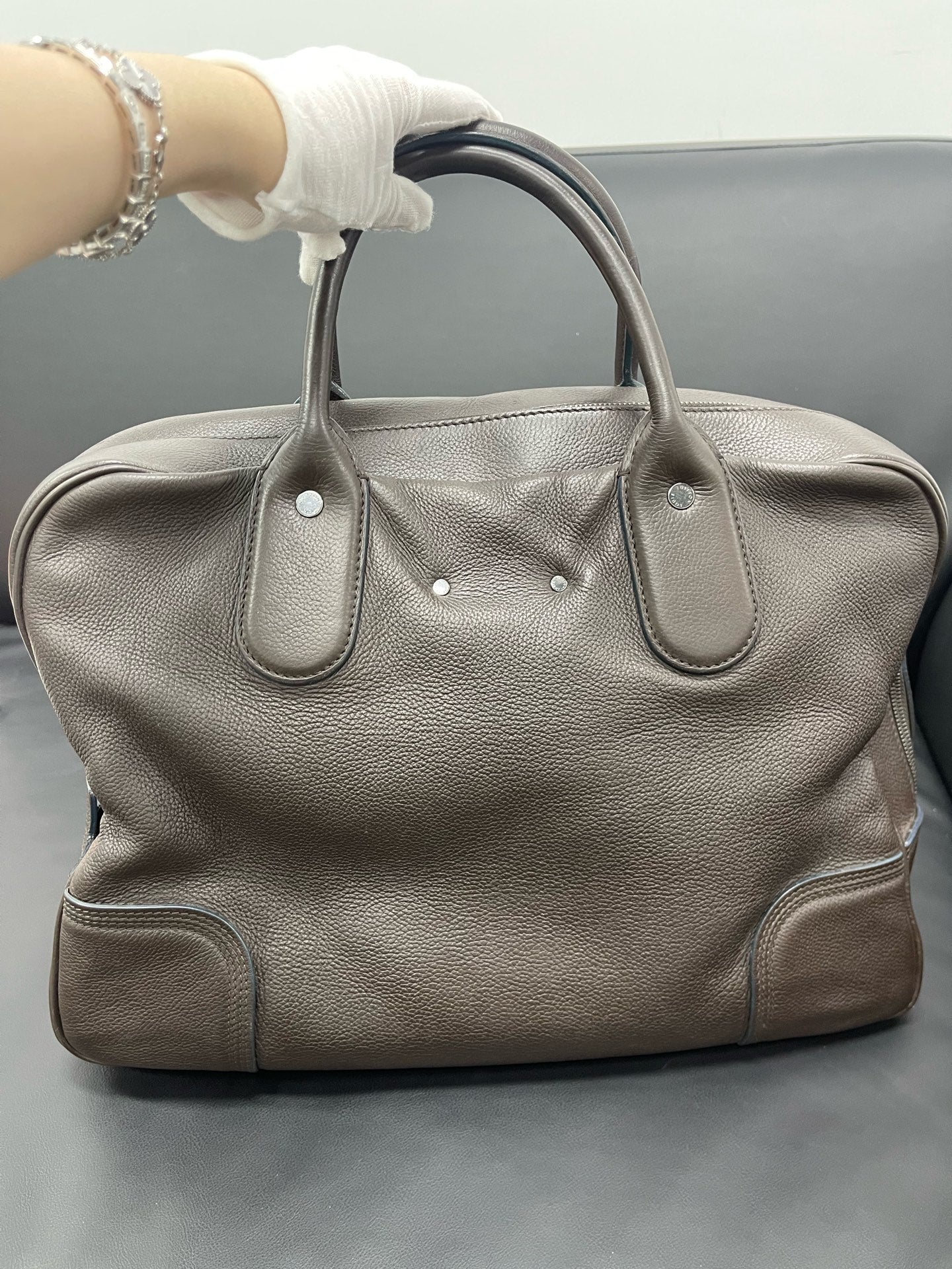 Louis Vuitton - Briefcase - Pebbled Leather - Brown - (Medium)