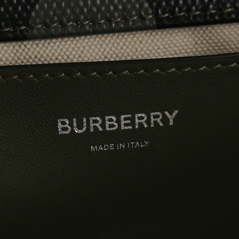 Burberry - TB Chain Bag - Coated canvas with leather trim - Multicolour - (mini)