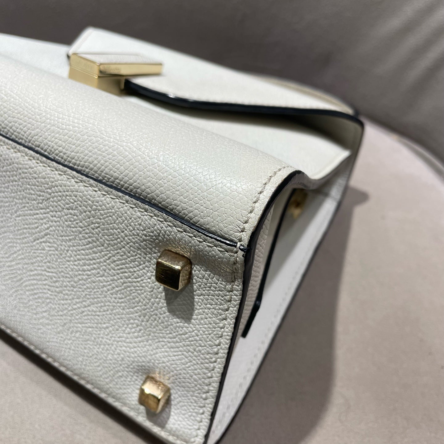 Valextra - Top Handle Bag - Cowhide leather - White - (mini)