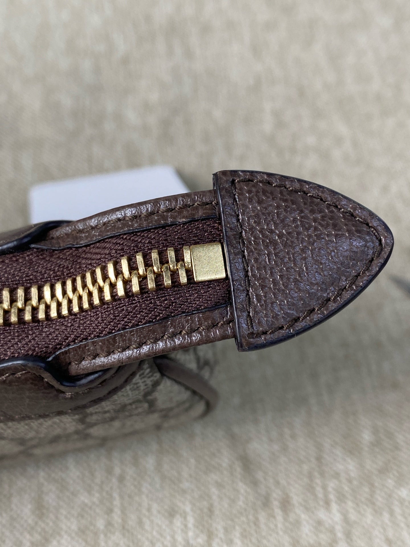Gucci - Ophidia Mini Bag - GG Supreme canvas with leather trim - Brown - (mini)
