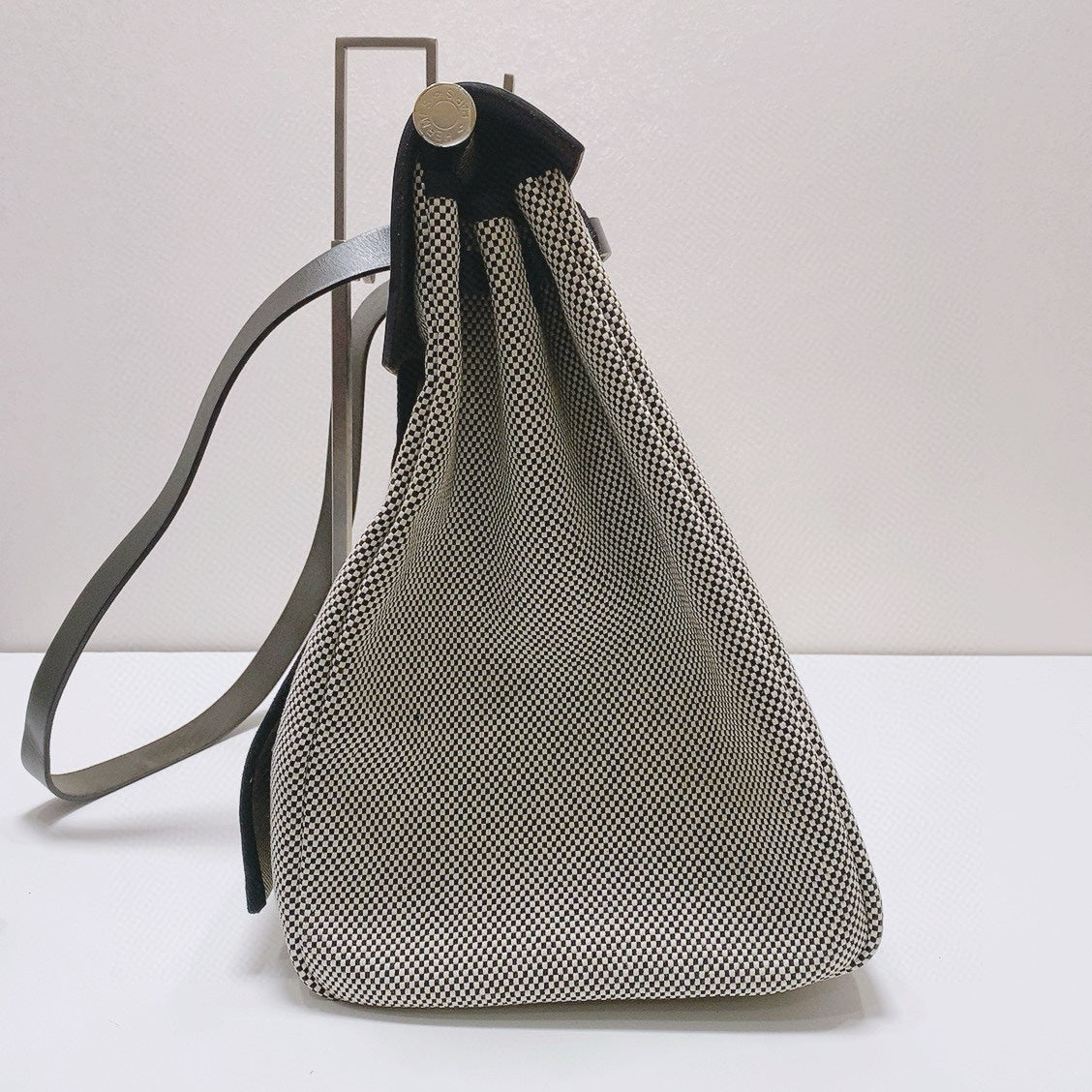 Hermès - Herbag 50 - Canvas and Leather - Black and White - (Large)