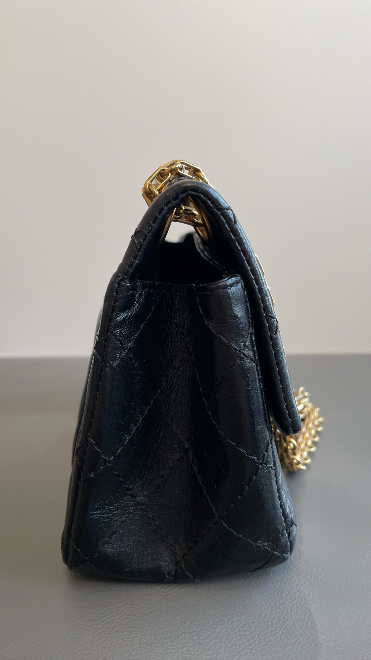 Chanel - 2.55 Reissue Mini - Aged calfskin leather - Black - (mini)