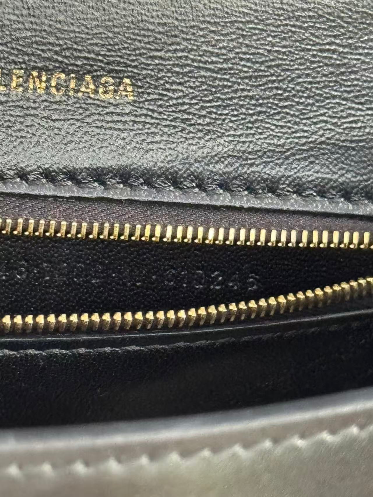 Balenciaga - HOURGLASS - Cowhide leather - Black - (mini)
