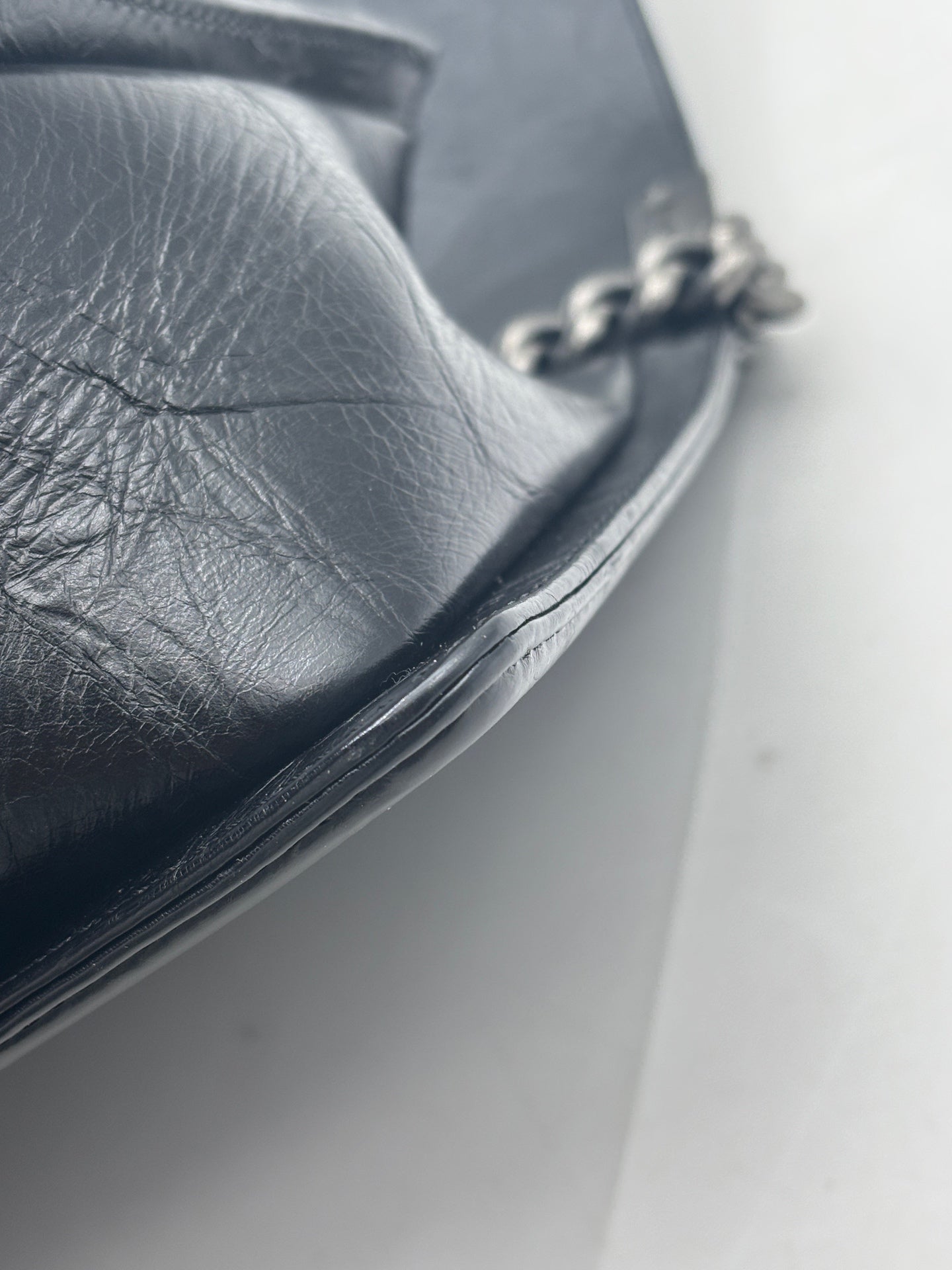 Chanel - Boy Bag - Aged calfskin leather - Black - (Medium)