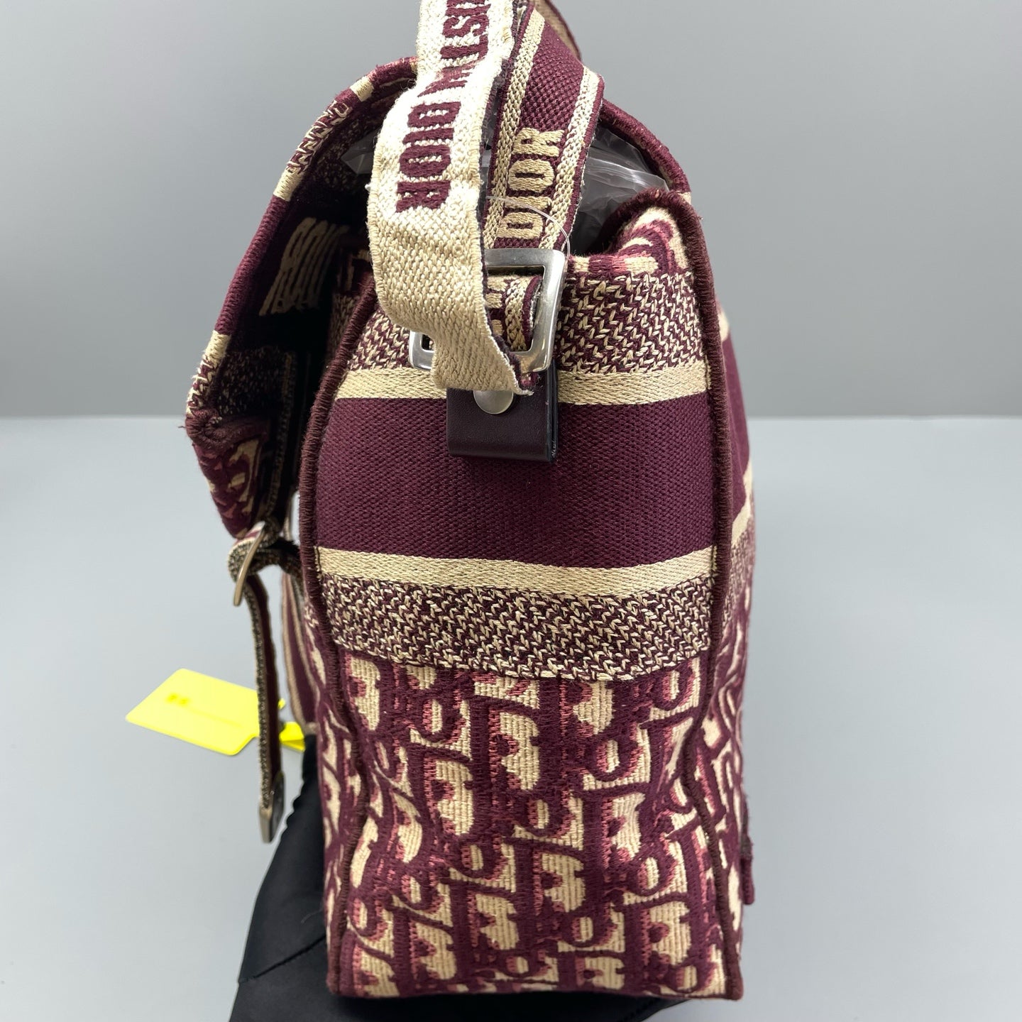 Dior - Camp Messenger Bag - Jacquard canvas - Burgundy - (medium)