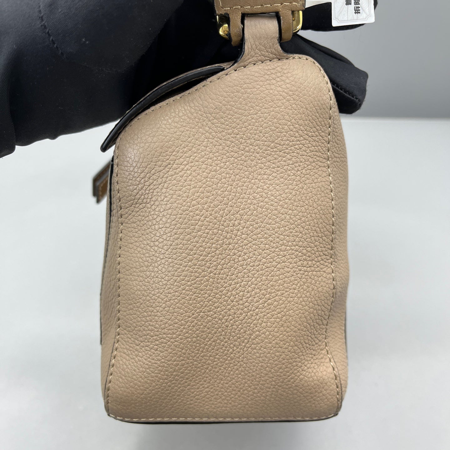 Loewe - Puzzle Bag Small - Grained calfskin leather - Beige - (small)