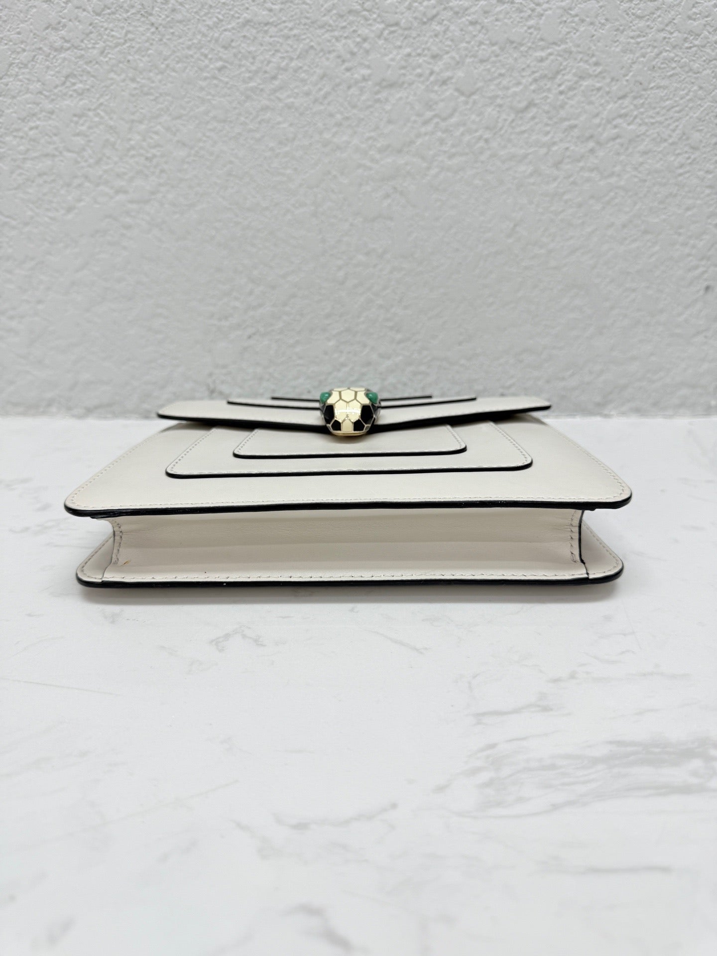 Bvlgari - Serpenti Forever Flap Bag - Smooth calf leather - White - (mini)