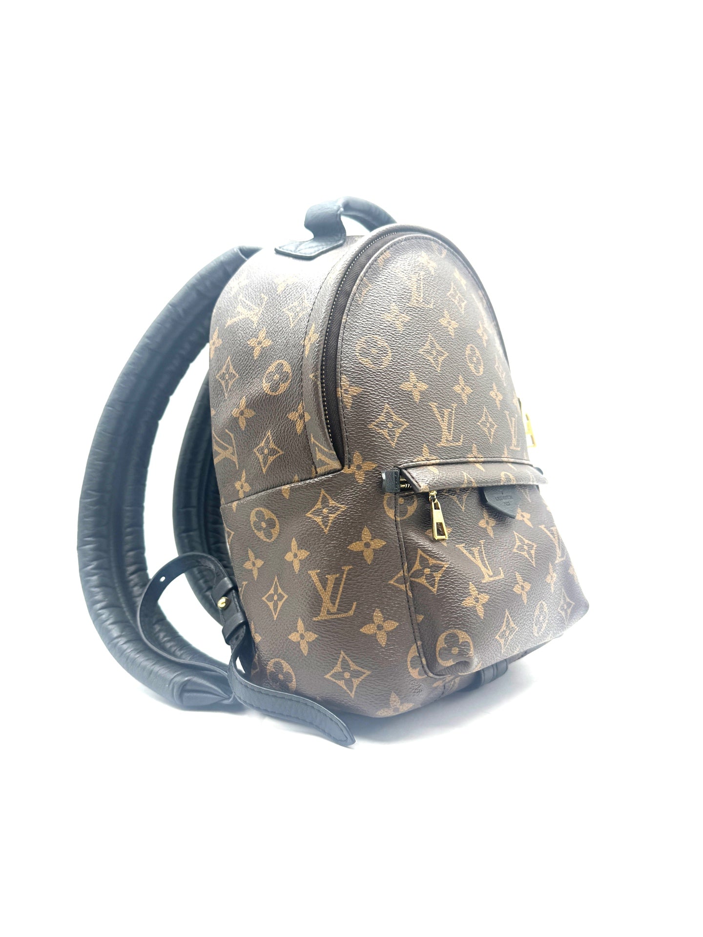 Louis Vuitton - Palm Springs Mini Backpack - Coated canvas and soft cowhide leather - Brown and Black - (mini)
