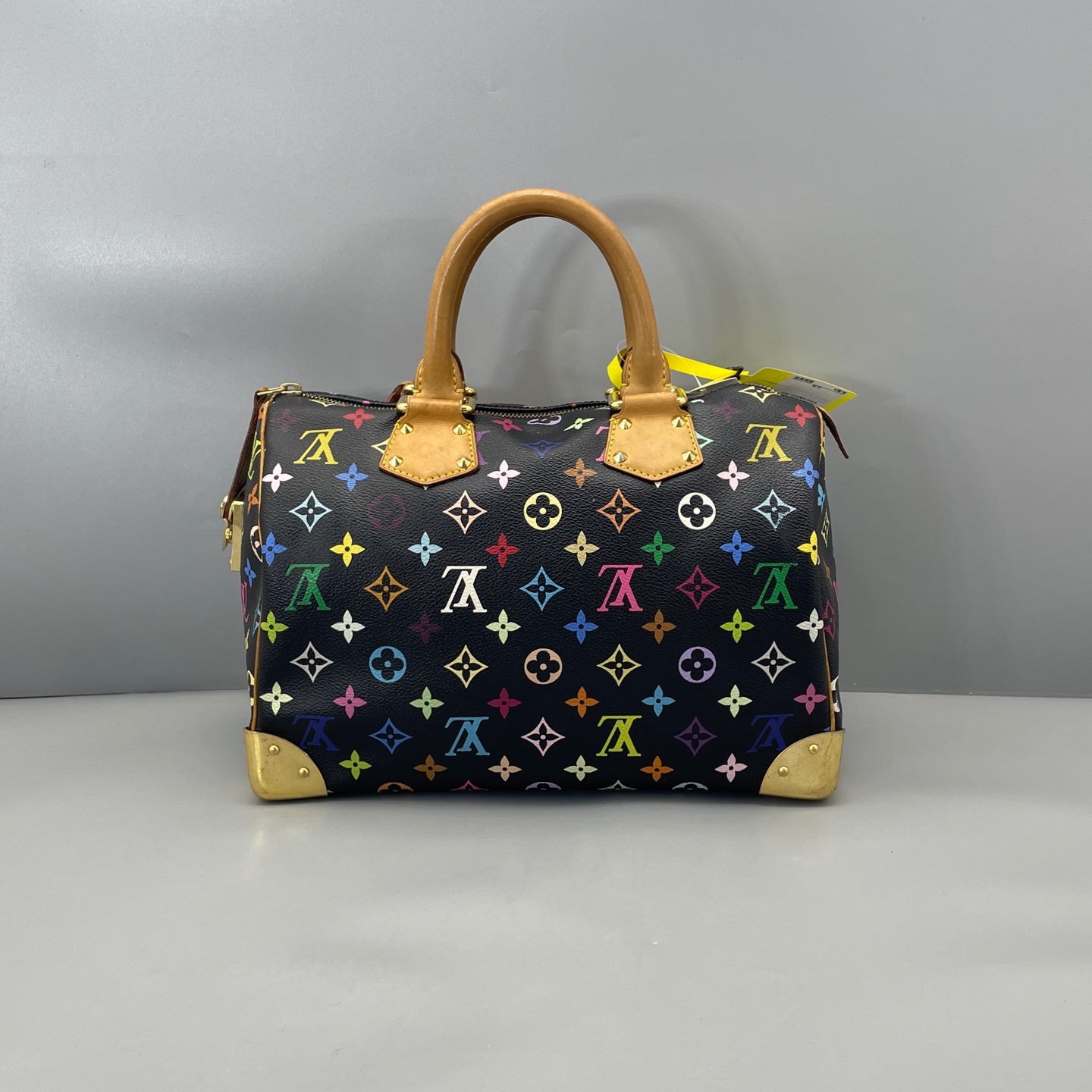 Louis Vuitton - Speedy 30 Monogram Multicolore - Coated canvas with Vachetta leather trim - Black - (Medium)