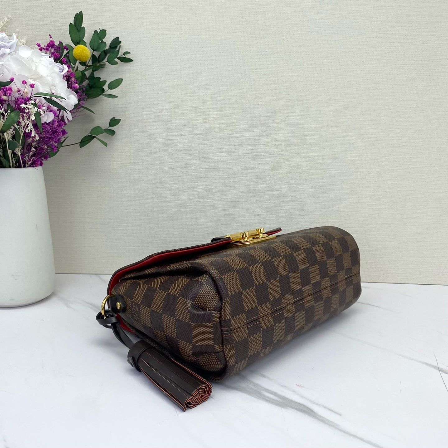 Louis Vuitton - Croisette - Damier Ebene coated canvas with leather trim - Brown - (Medium)