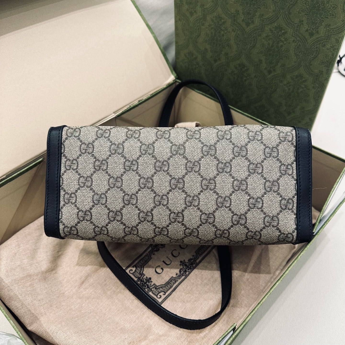 Gucci - Padlock Mini GG Supreme Shoulder Bag - GG Supreme canvas with leather trim - Black - (mini)