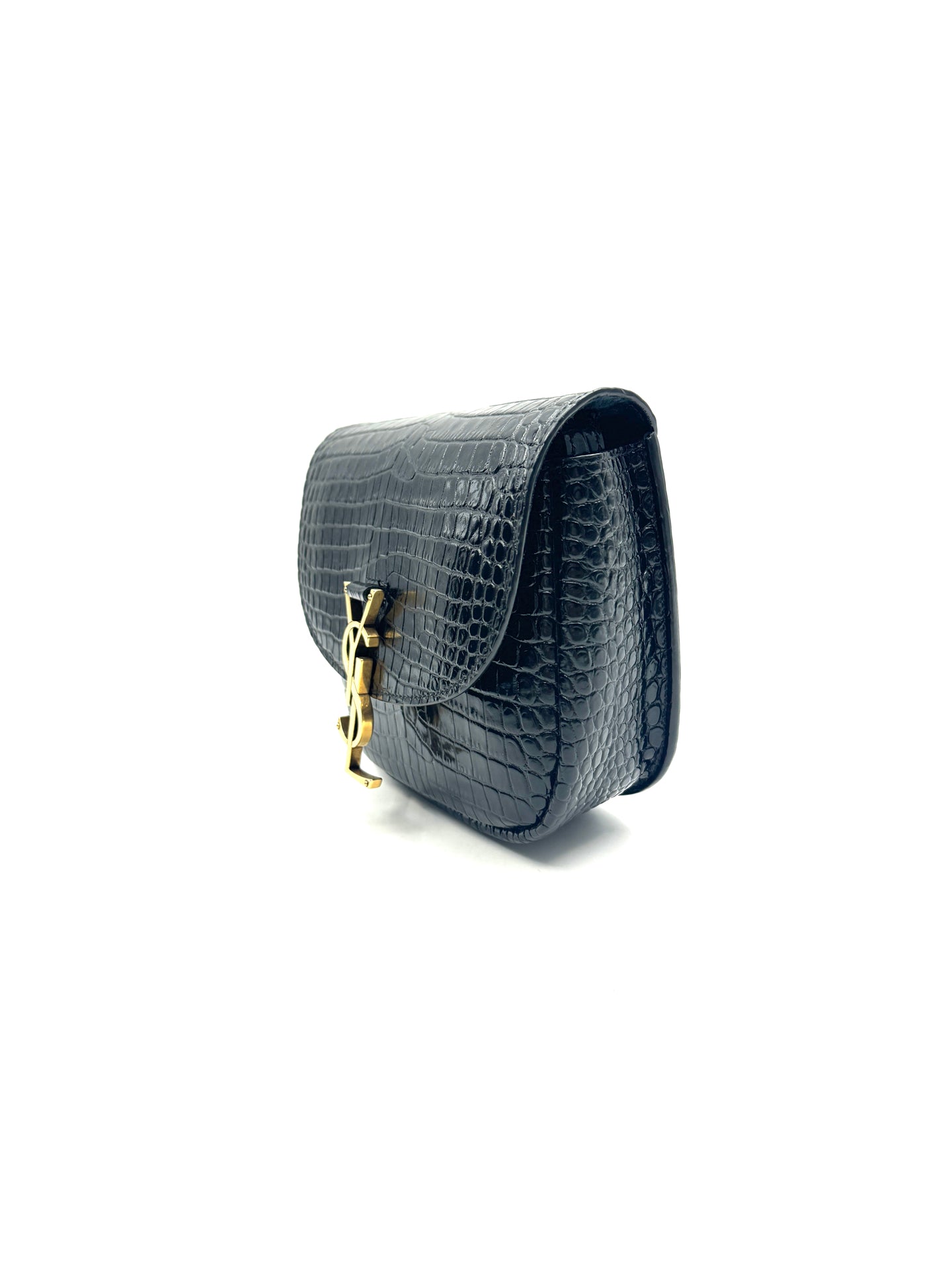 Saint Laurent - Kaia Saddle Bag - Calfskin leather - Black - (mini)