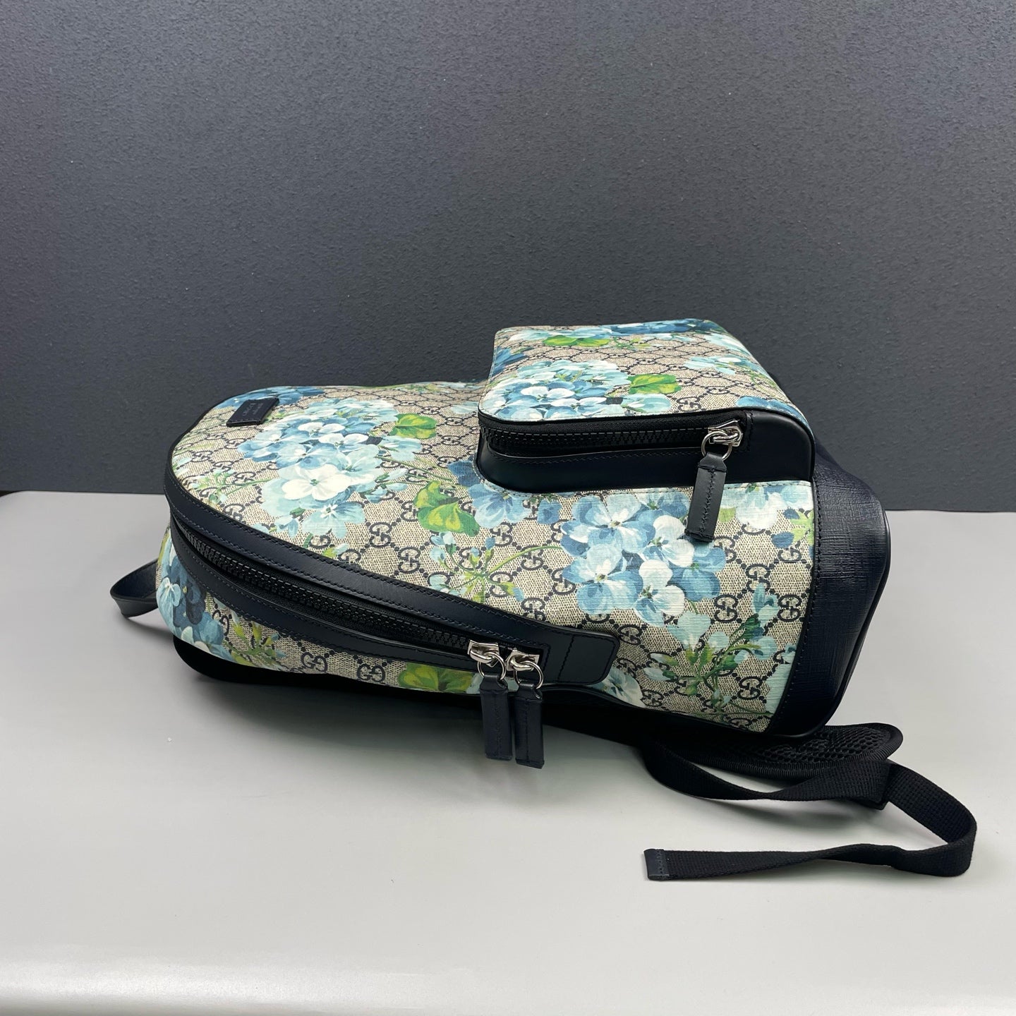Gucci - Geranium Floral GG Supreme Backpack - GG Supreme canvas with leather trim - Multicolour - (Medium)