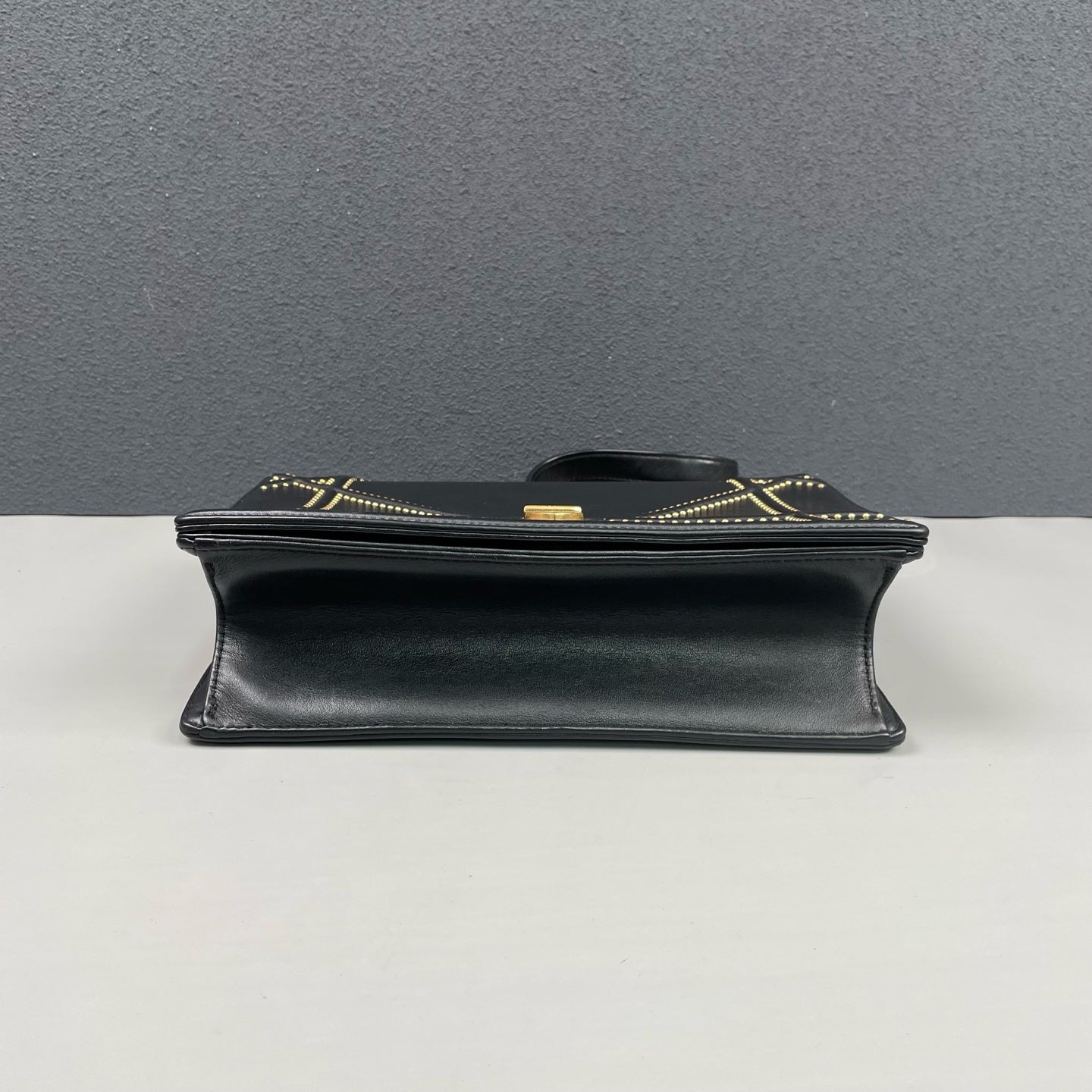 Dior - Diorama Shield Flap Bag - Leather - Black - (medium)