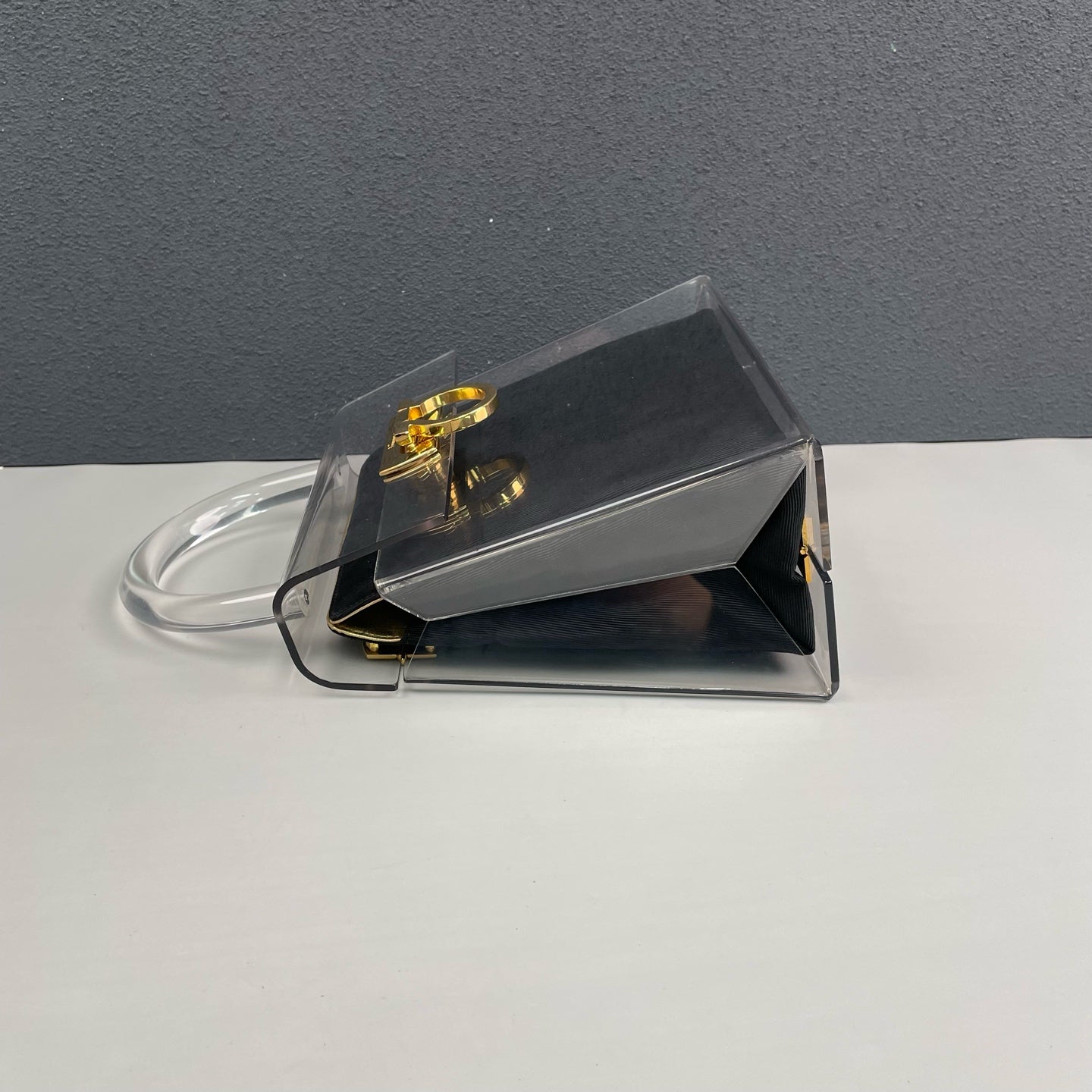 Ferragamo - Museum Series Handbag - Acrylic - Clear with Black interior - (mini)