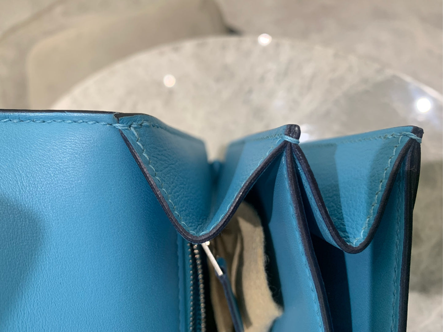 Hermès - Roulis Flap Bag - Evercolor leather - Blue - (Small)
