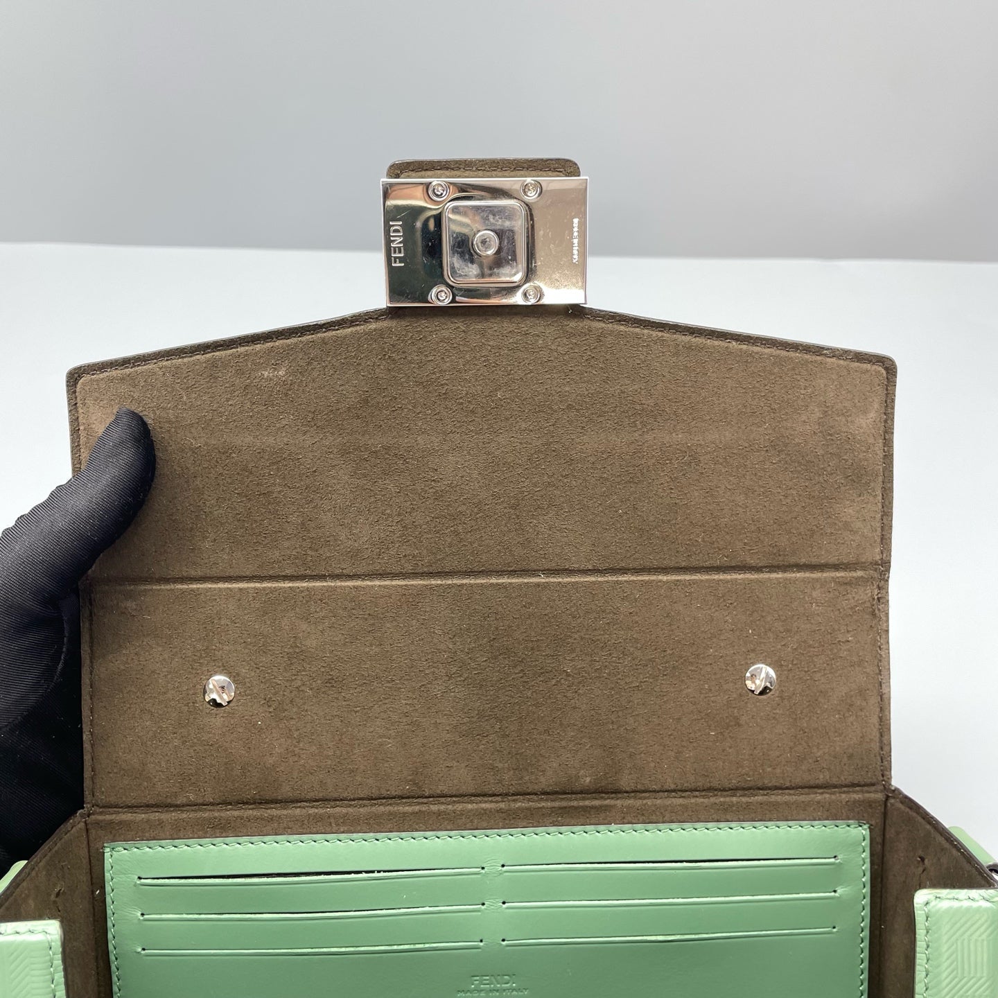 Fendi - Box Bag - Leather - Green - (mini)