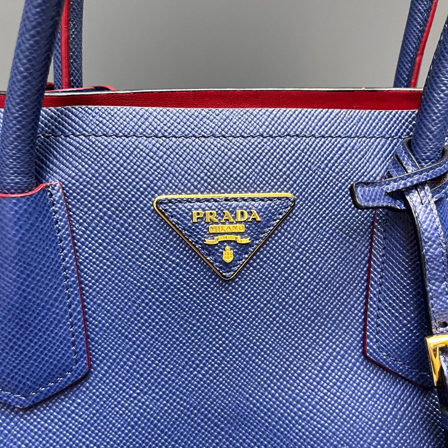 Prada - Galleria Bag - Saffiano leather - Blue - (large)