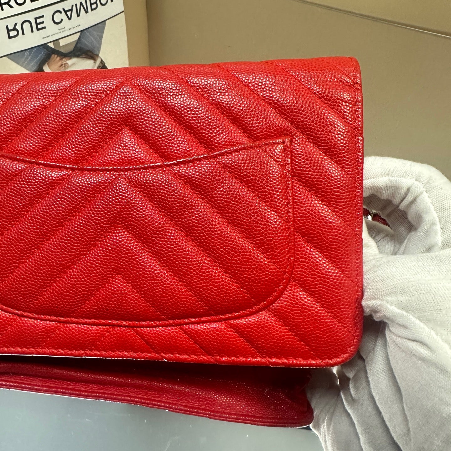 Chanel - WOC (Wallet on Chain) - Caviar leather - Red - (mini)