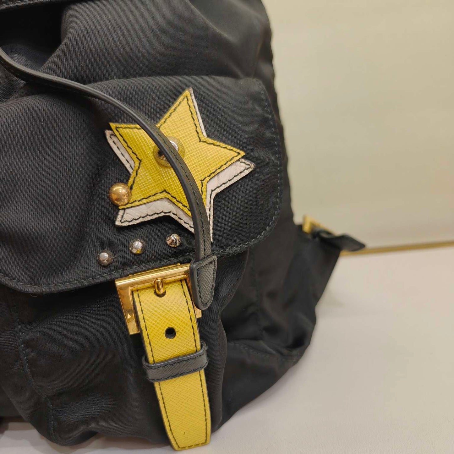 Prada - Robot Backpack - Nylon and Saffiano leather - Black - (medium)