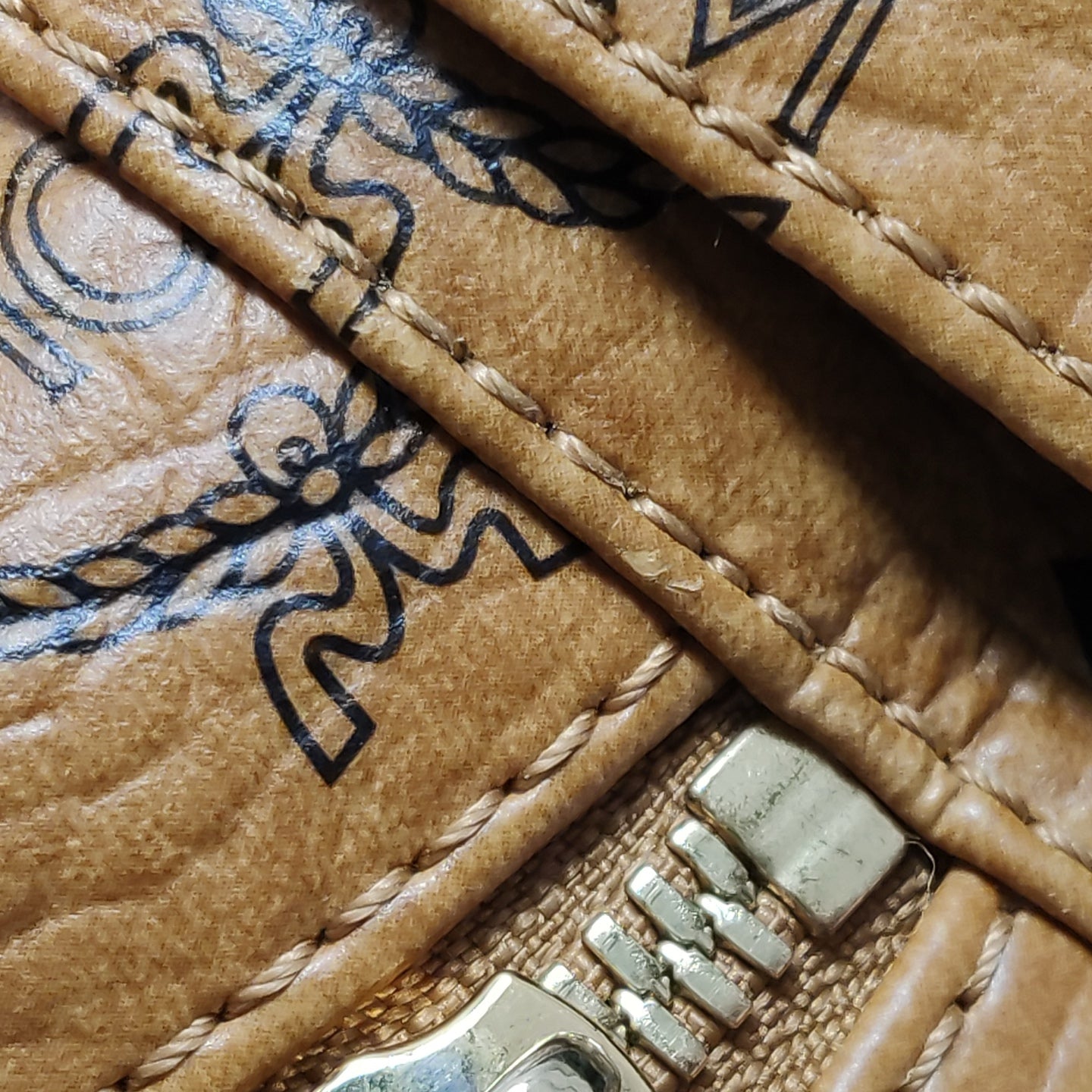 MCM - Stark Studded Mini Backpack - Visetos coated canvas with leather trim - Brown - (mini)