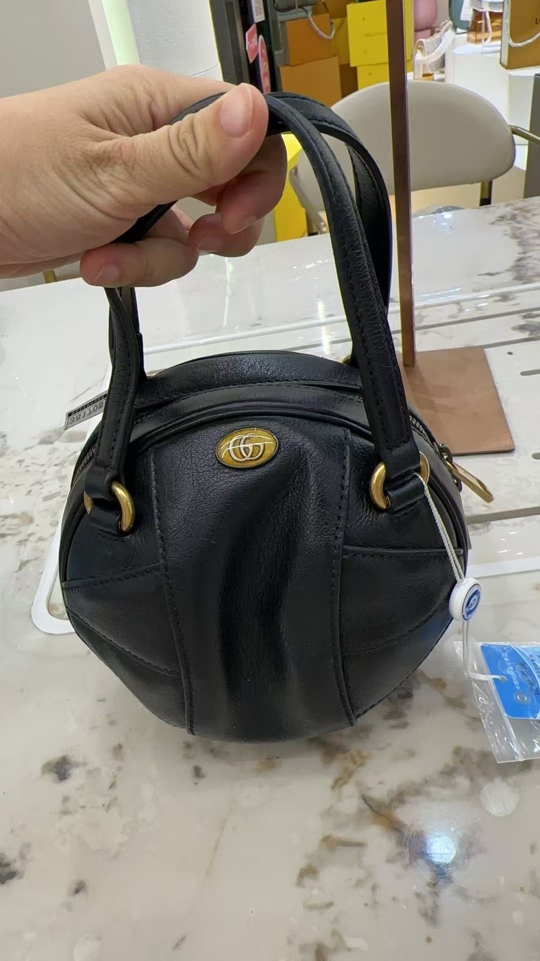 Gucci - Tifosa Basketball Bag - Calfskin leather - Black - (mini)