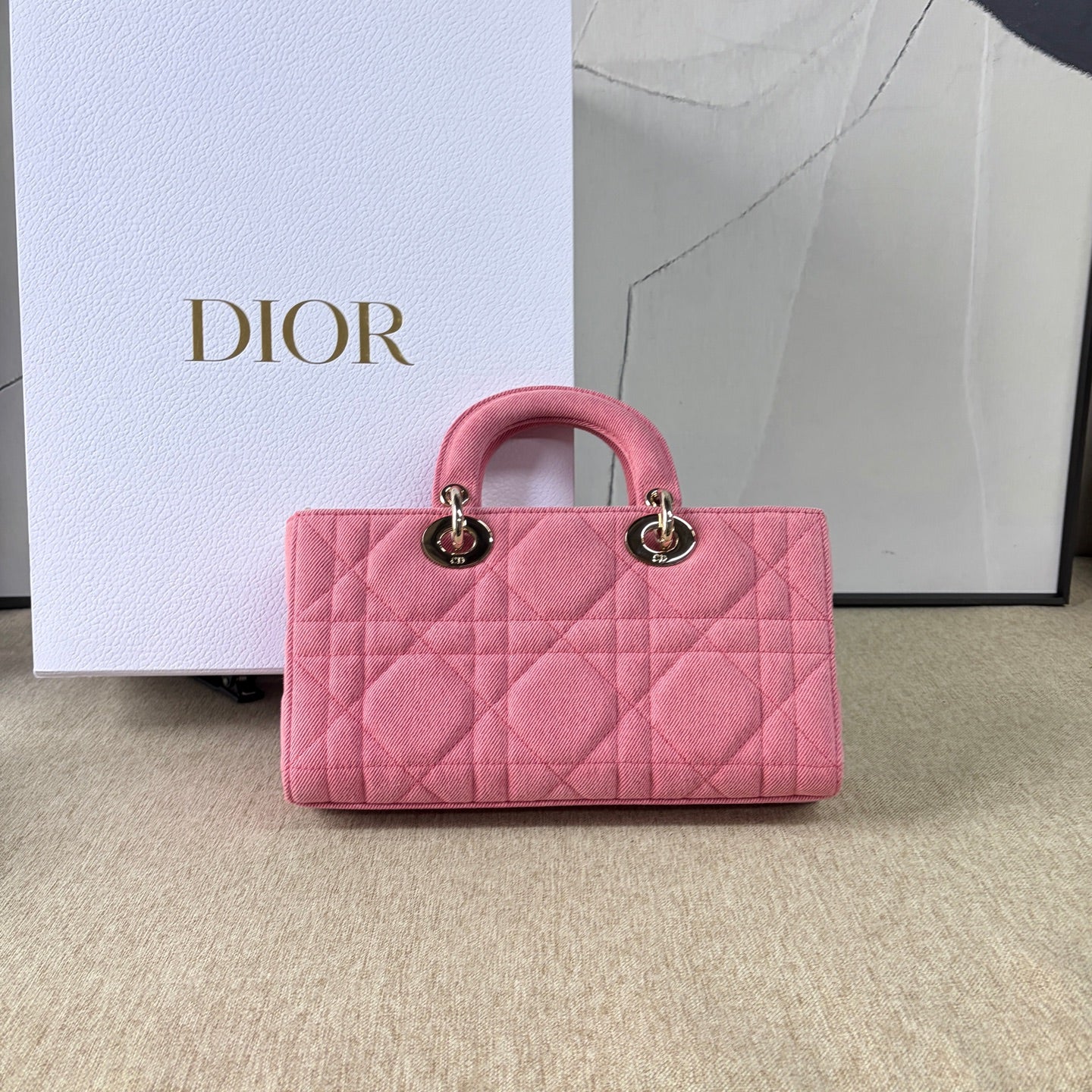 Dior - D-Joy Bag - Denim - Pink - (Medium)