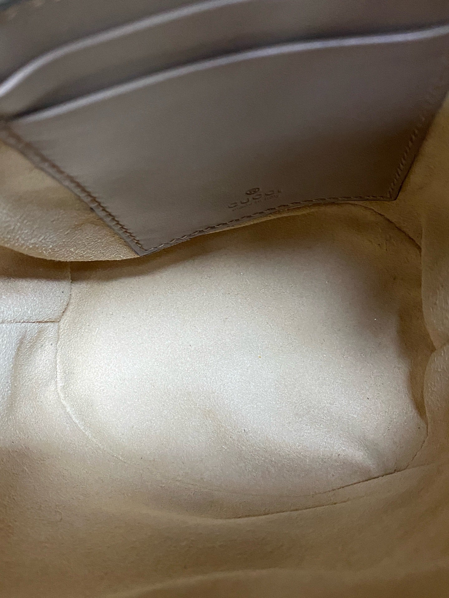 Gucci - Marmont Bucket Bag - Leather - Beige - (mini)