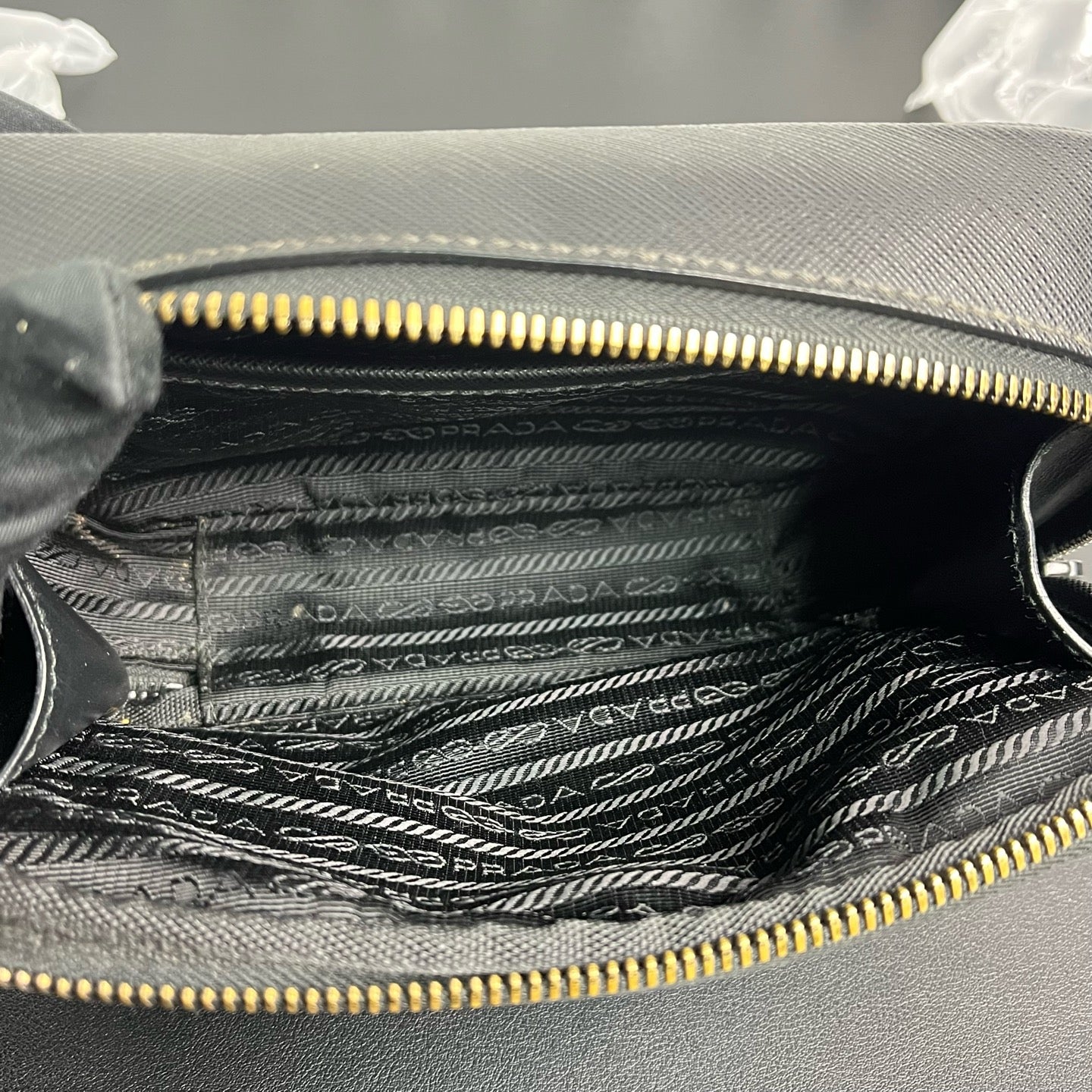 Prada - Re-Nylon Crossbody Bag with Pouch - Nylon with Saffiano leather trim - Black - (small)