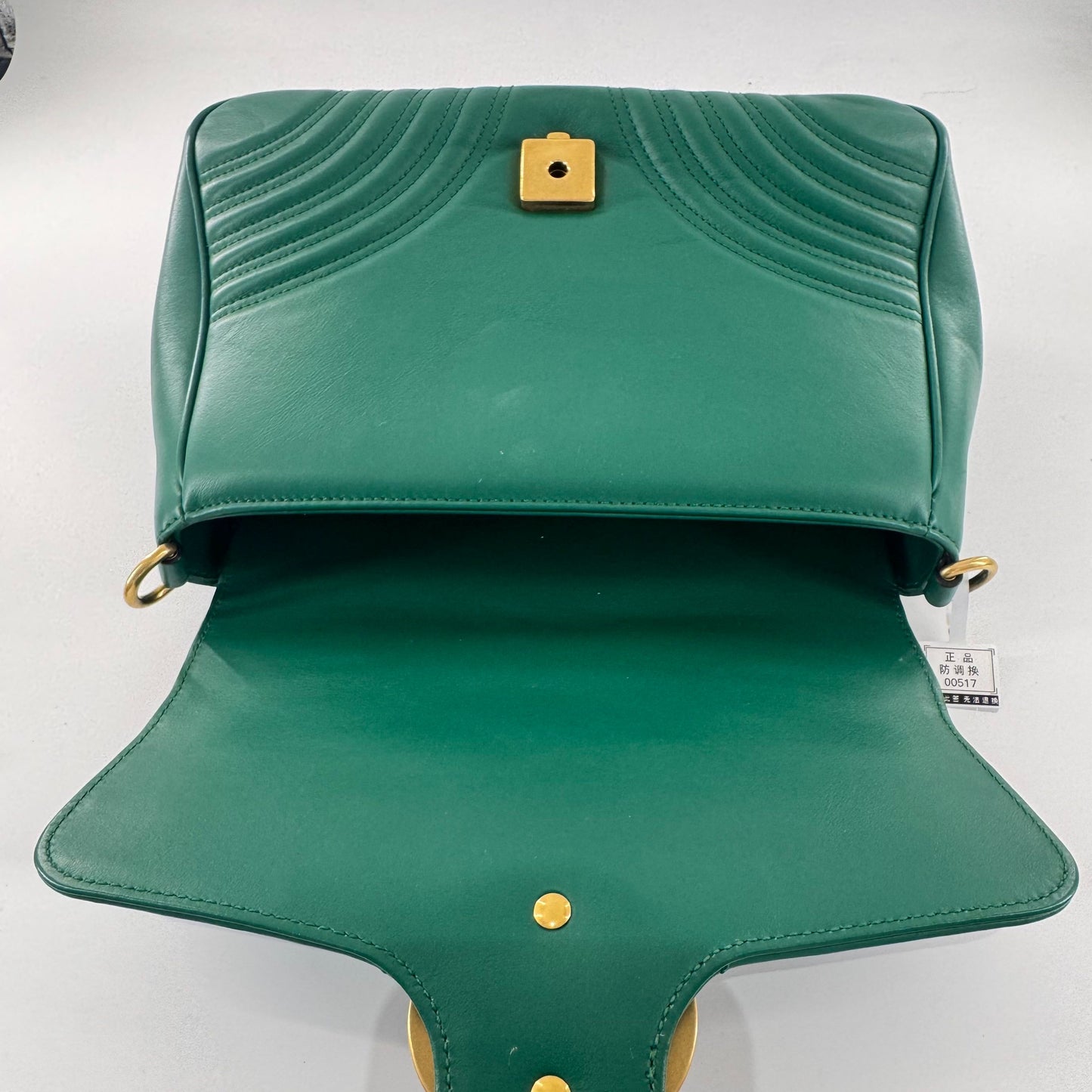 Gucci - Marmont Top Handle - Leather - Green - (medium)