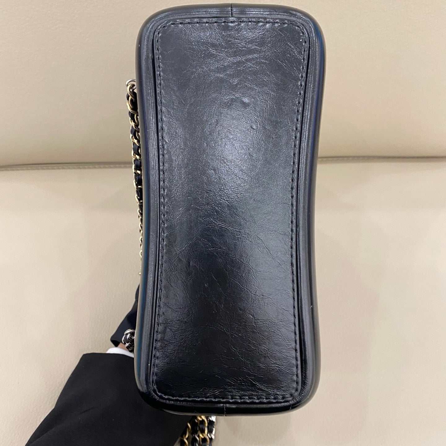 Chanel - Gabrielle Backpack Small - Aged calfskin and smooth calfskin leather - Blue and Black - (small)