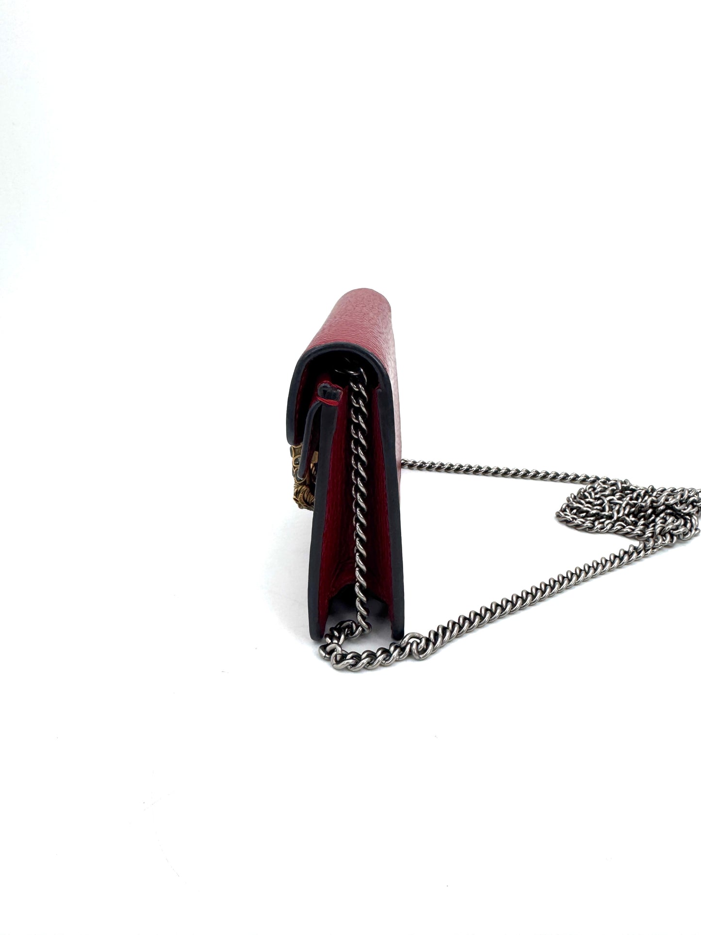 Gucci - Dionysus Super Mini Chain Bag - Leather - Red - (mini)