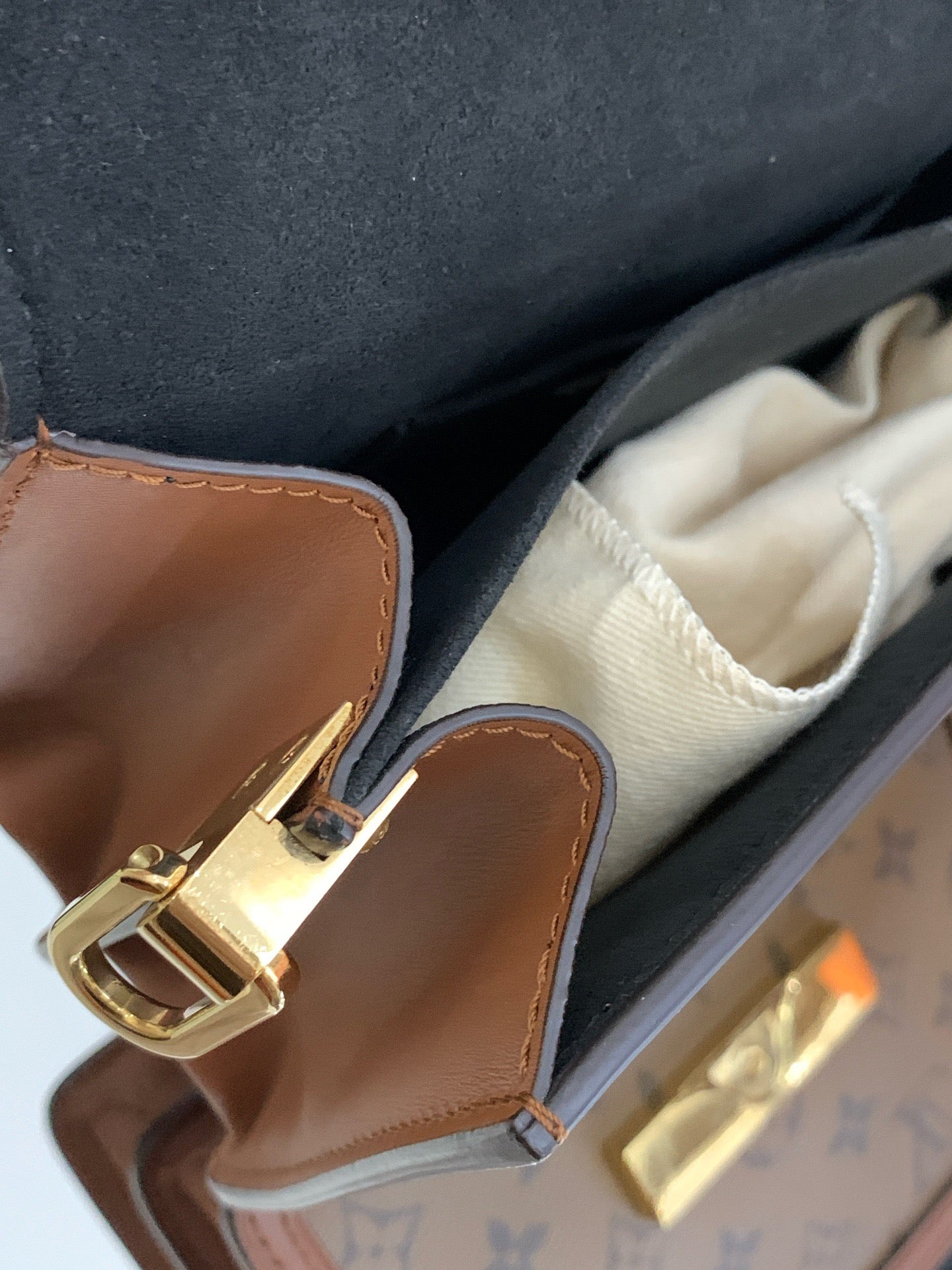 Louis Vuitton - Mini Dauphine - Monogram Canvas with natural cowhide leather trim - Brown - (mini)