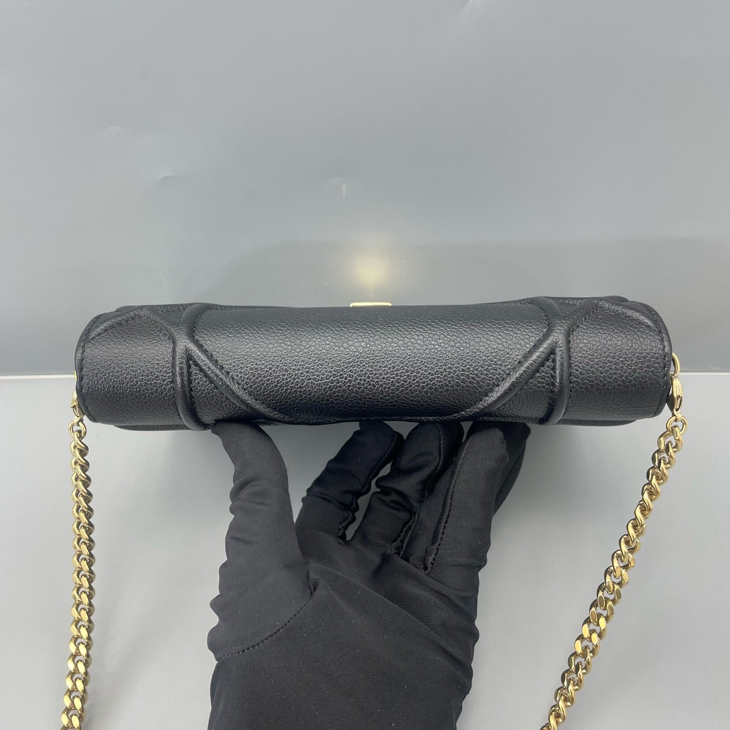 Dior - Diorama Shield WOC - Grained leather - Black - (mini)