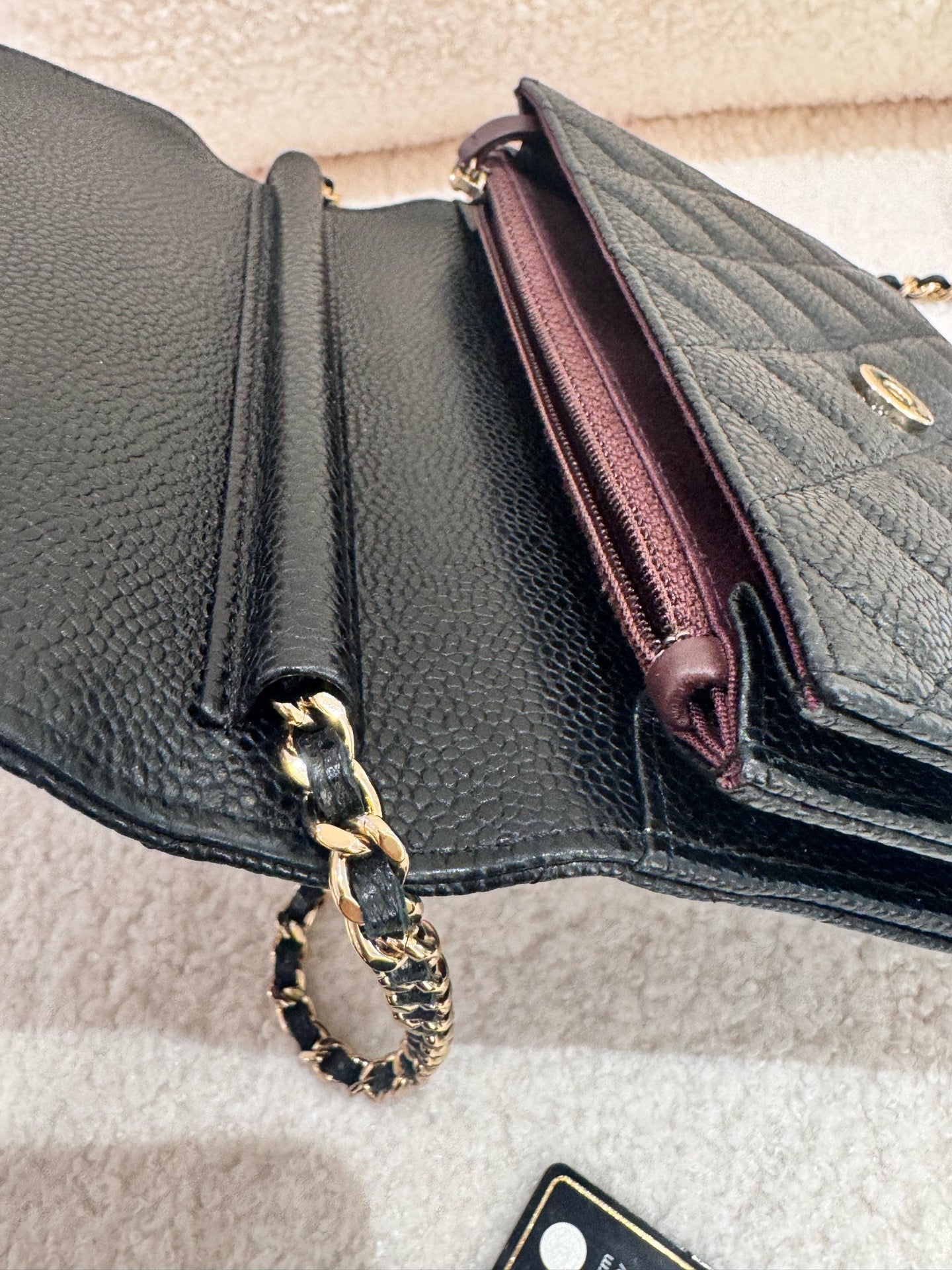 Chanel - Wallet on Chain (WOC) - Caviar leather - Black - (mini)