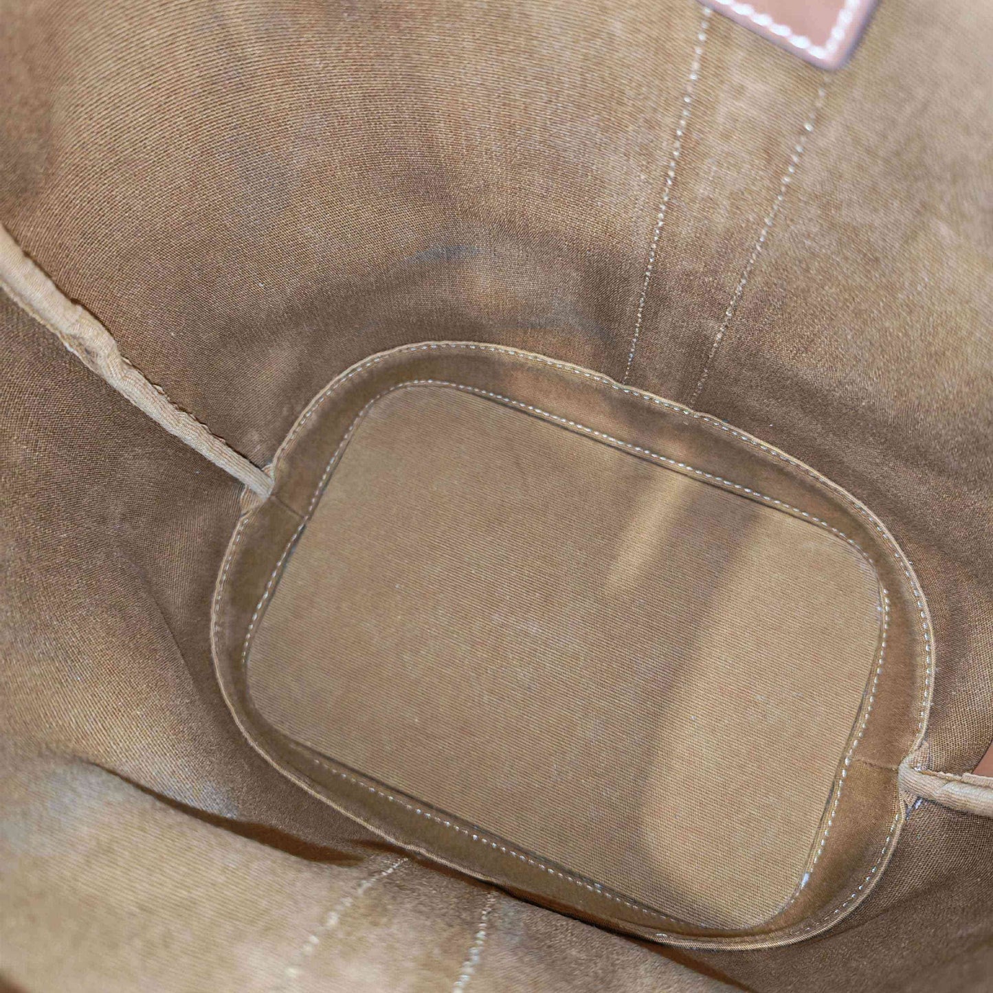 Celine - Triomphe Canvas Small Bucket Bag - Triomphe Canvas with calfskin leather trim - Brown - (small)