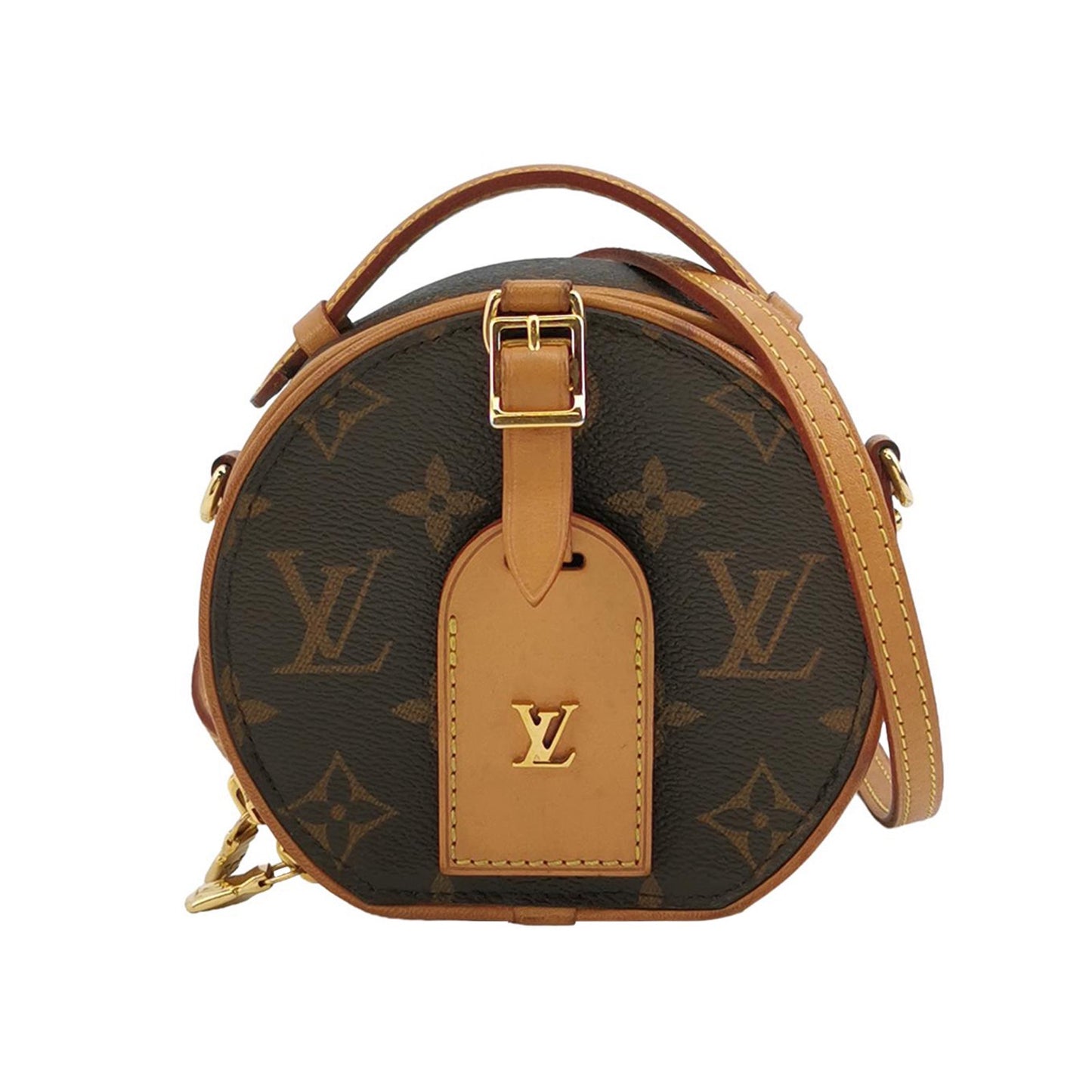 Louis Vuitton - MINI BOITE CHAPEAU - Monogram coated canvas with Vachetta leather trim - Brown - (mini)