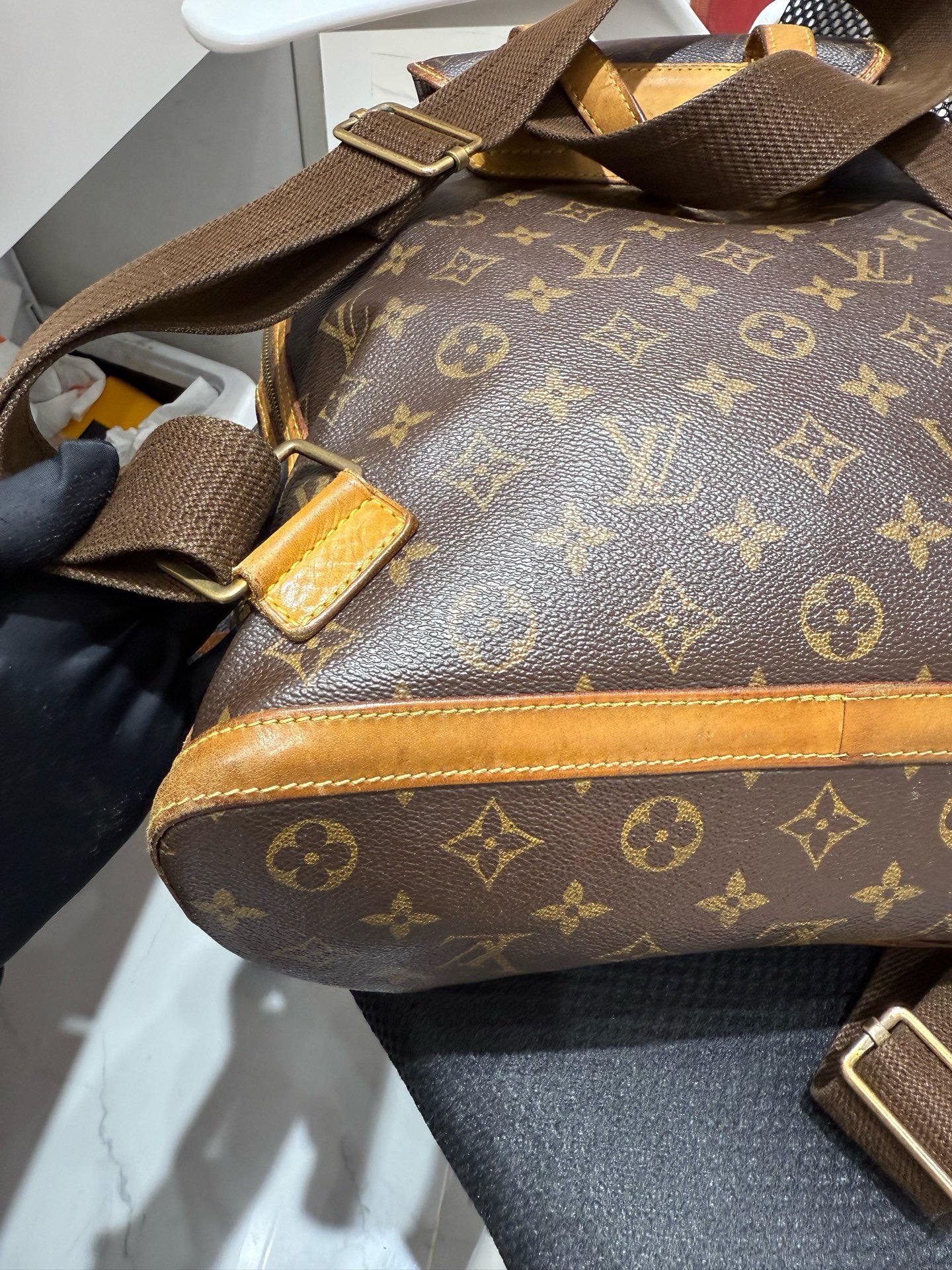 Louis Vuitton - Bosphore Backpack - Monogram canvas with Vachetta leather trim - Brown - (medium)
