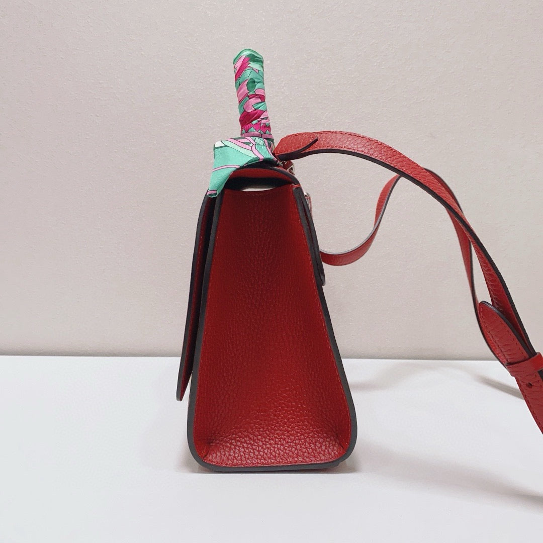 Moynat - Rejane - Grained calfskin leather - Red - (Medium)