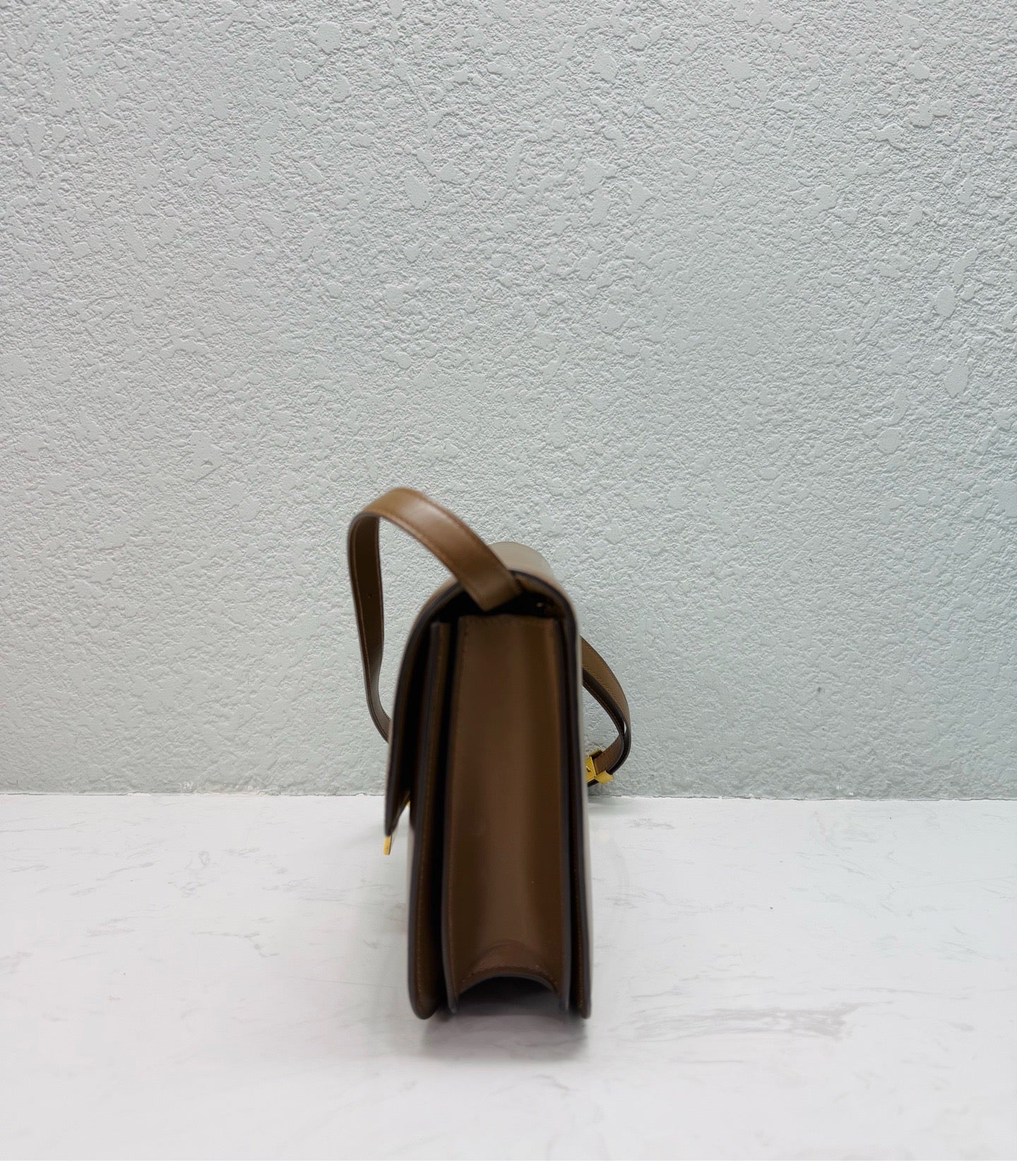 Celine - Classic Box Bag - Leather - Brown - (medium)