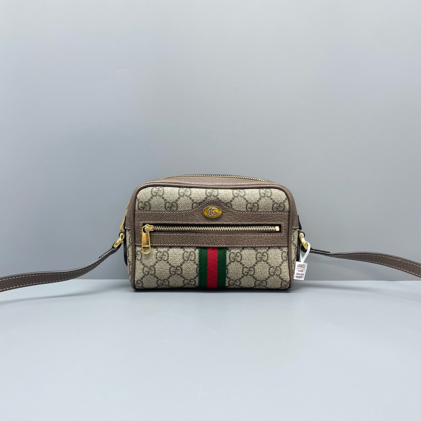 Gucci - Ophidia GG Supreme Camera Bag - GG Supreme canvas with leather trim - Brown - (mini)