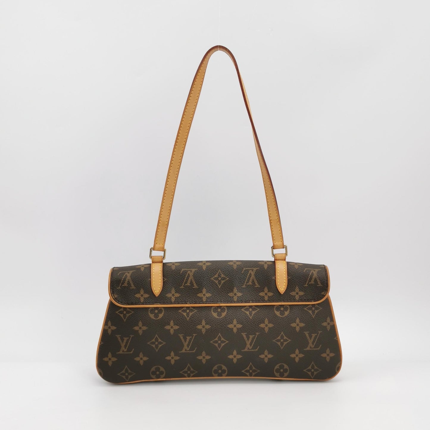 Louis Vuitton - Flap Shoulder Bag - Monogram coated canvas with Vachetta leather trim - Brown - (small)