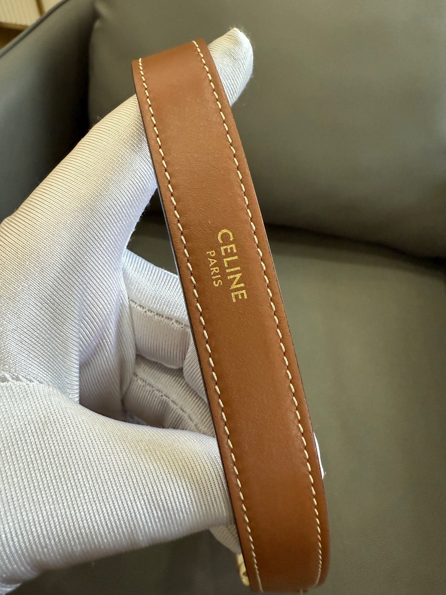Celine - Ava Bag - Coated canvas with leather trim - White - (mini)